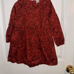 Carter's Red Floral Kids Dress